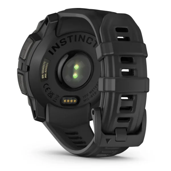 Garmin Instinct 3 45mm AMOLED Black Black silicone band - Image 5