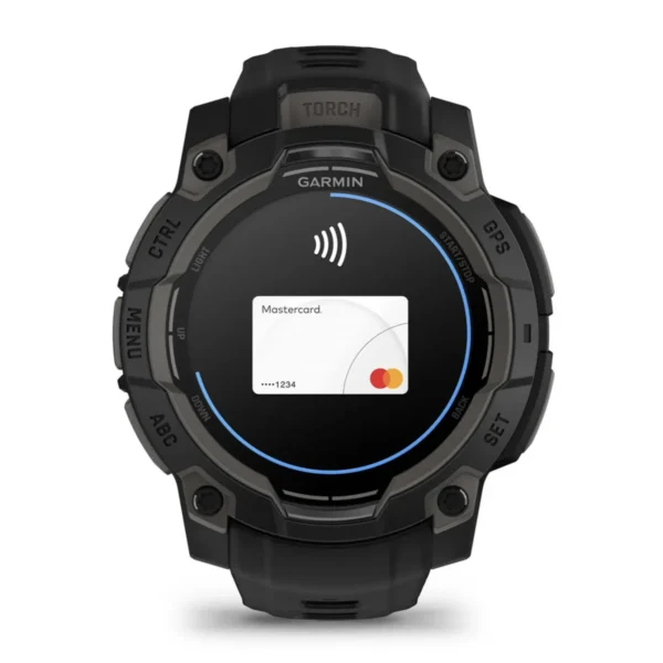 Garmin Instinct 3 45mm AMOLED Black Black silicone band - Image 3